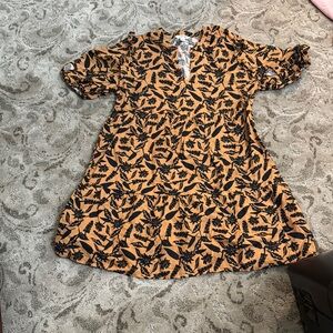 Leaf Print Dress
